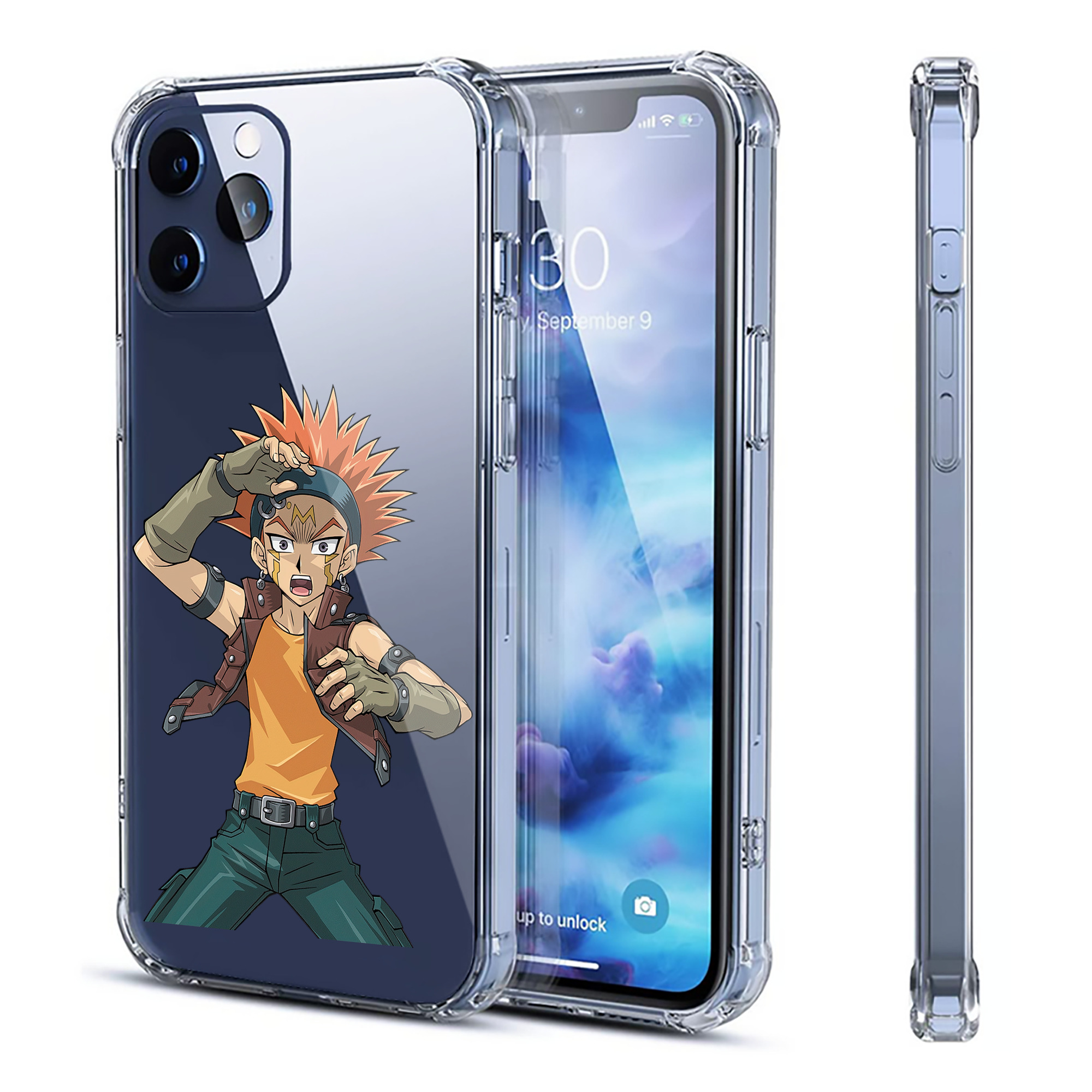 （画像用） 遊☆戯☆王 Yu-Gi-Oh! 【iPhone 12シリーズ対応】透明スマホケース（クリアソフトケース）